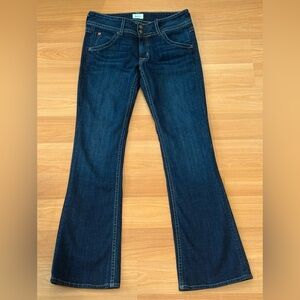 Hudson Signature Bootcut Jeans Womens Tag Size 27 Petite Dark Wash Made in USA